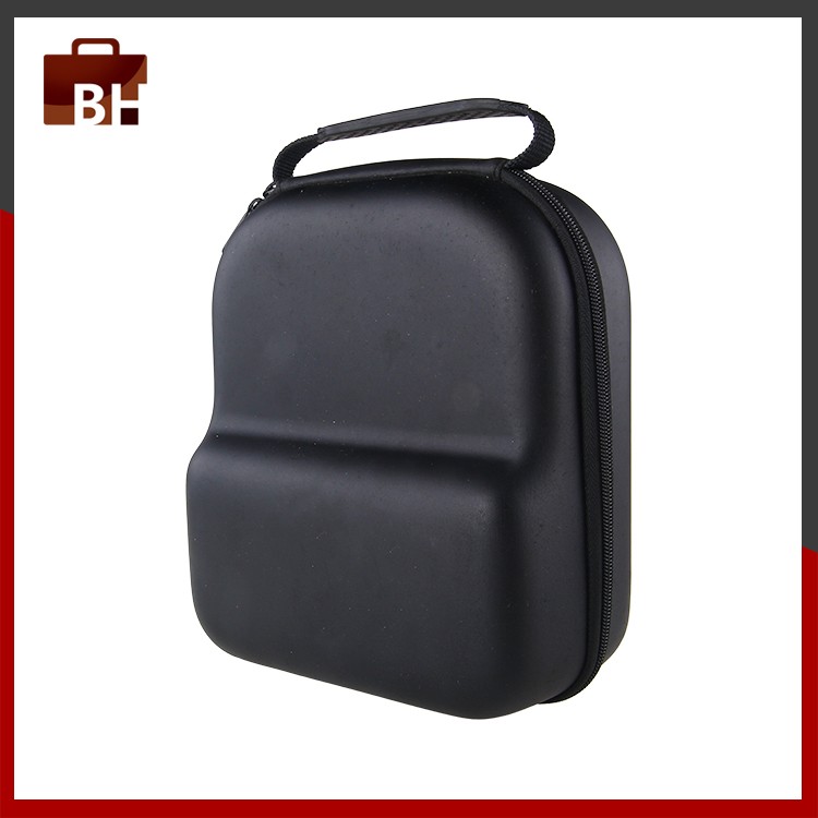Wholesales On-the-go Double Zippered EVA Headphone Case Bag