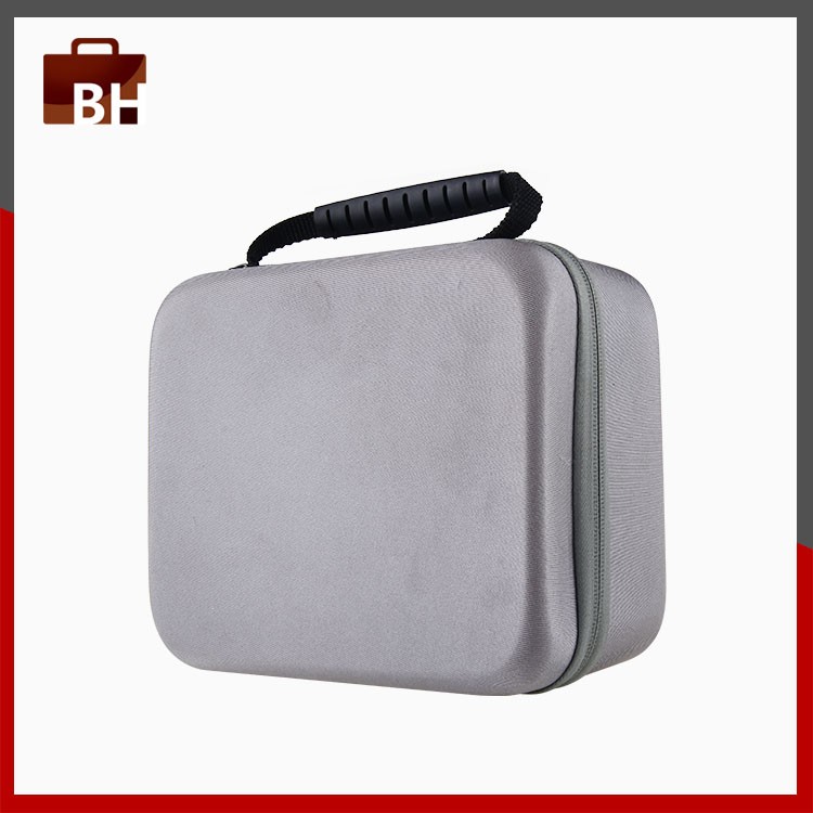 Factory custom EVA hot pressing gray VR storage handbag tool case