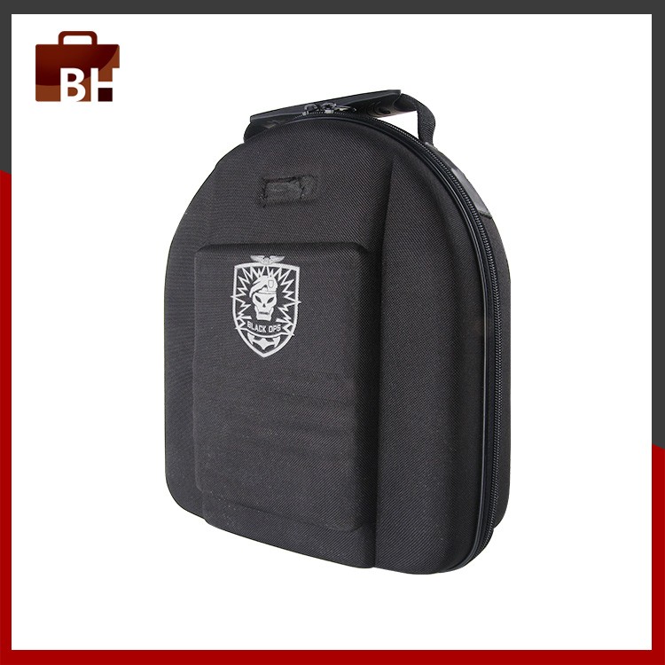 Silk Screen Logo Oxford Fabric Coated EVA Headphone Case Bag