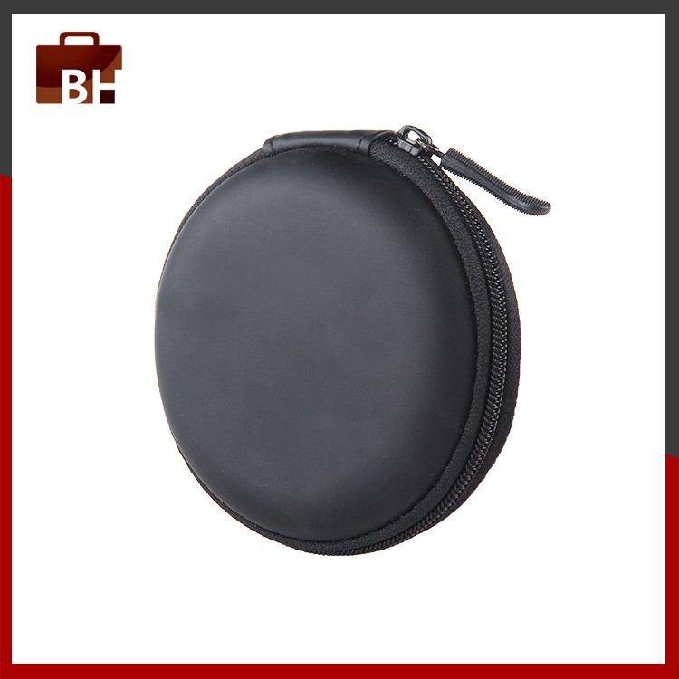 Wholesales Factory Price Printed Logo Round EVA Earphone Case
